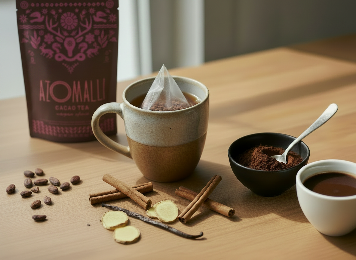 Cacao Shell Tea vs Cacao Powder: What’s the Difference? – Azomalli